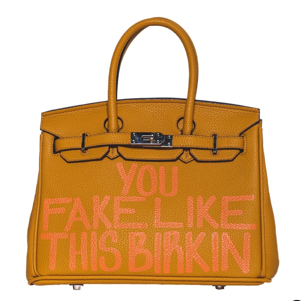 COPY - Brand New Saturday House Hot Mustard Designer Handbag